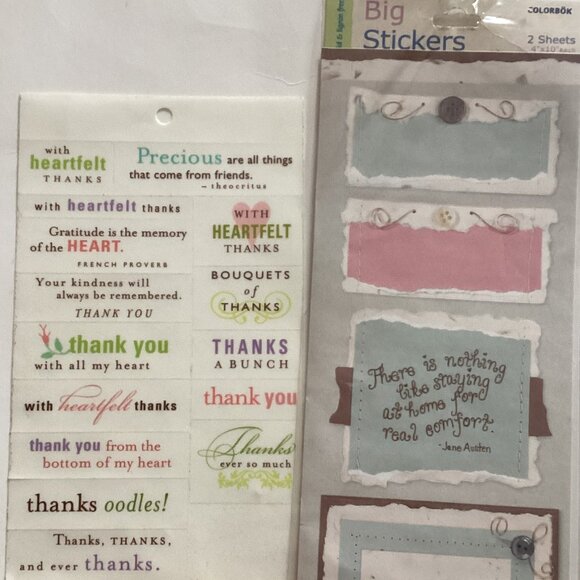 Bundle of Scrapbook Journaling Card Making Items Stickers Paper - Picture 5 of 8